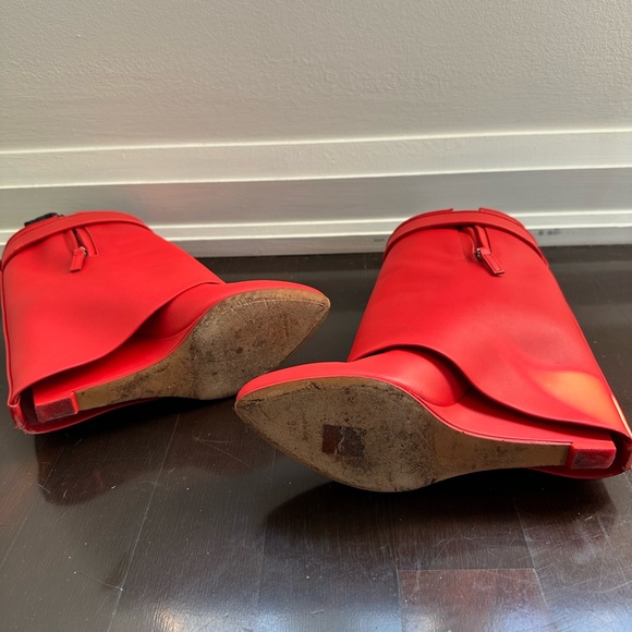 Givenchy Red Ankle Boots - Picture 8 of 10